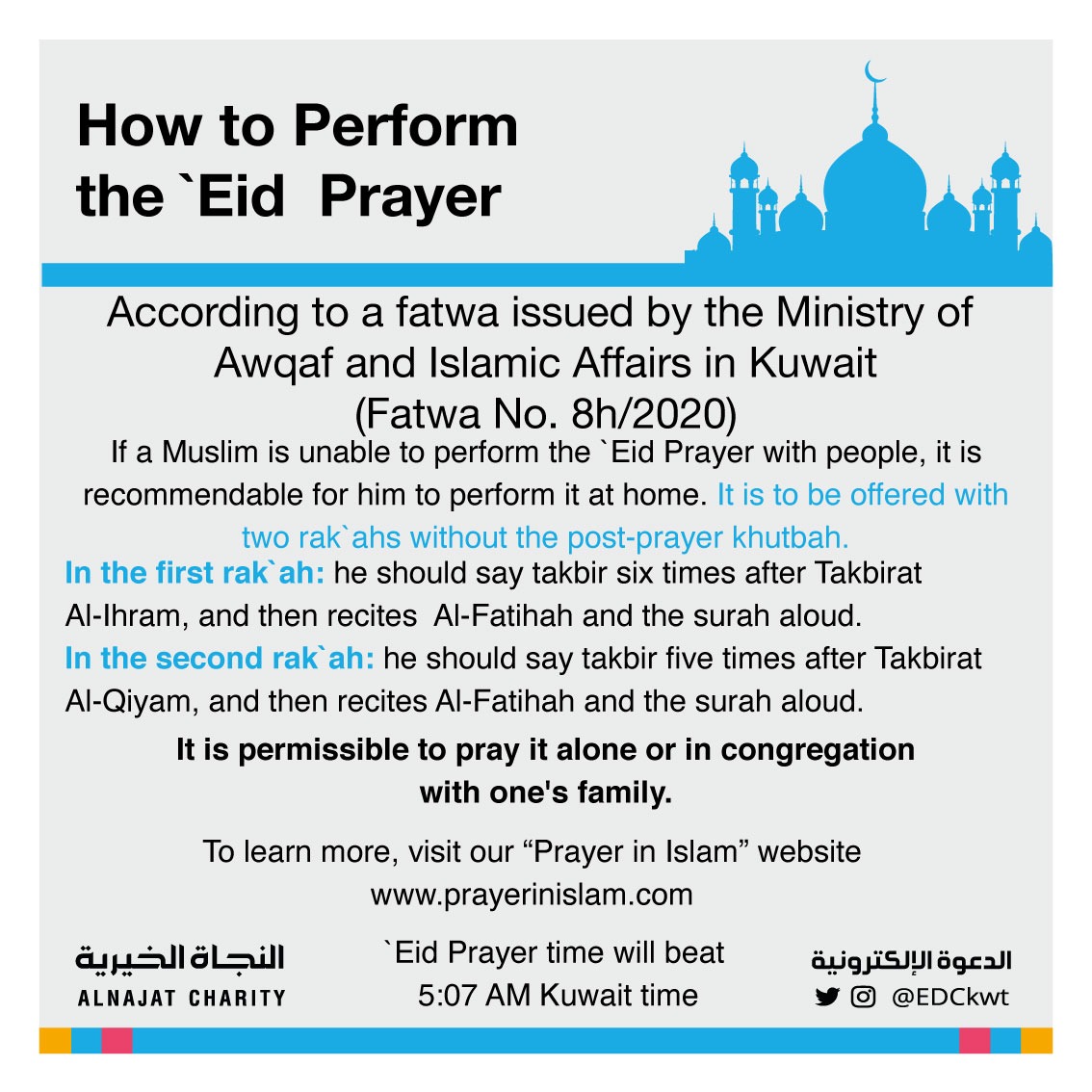 How to Pray Eid AlFitr at Home during the Lockdown?